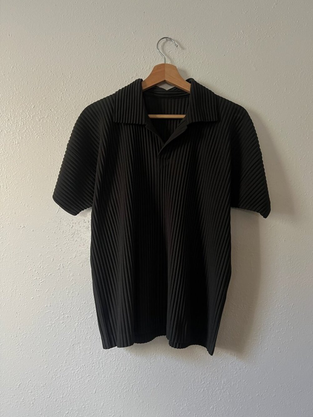 Issey Miyake Homme Plisse Short Sleeve Polo Top
